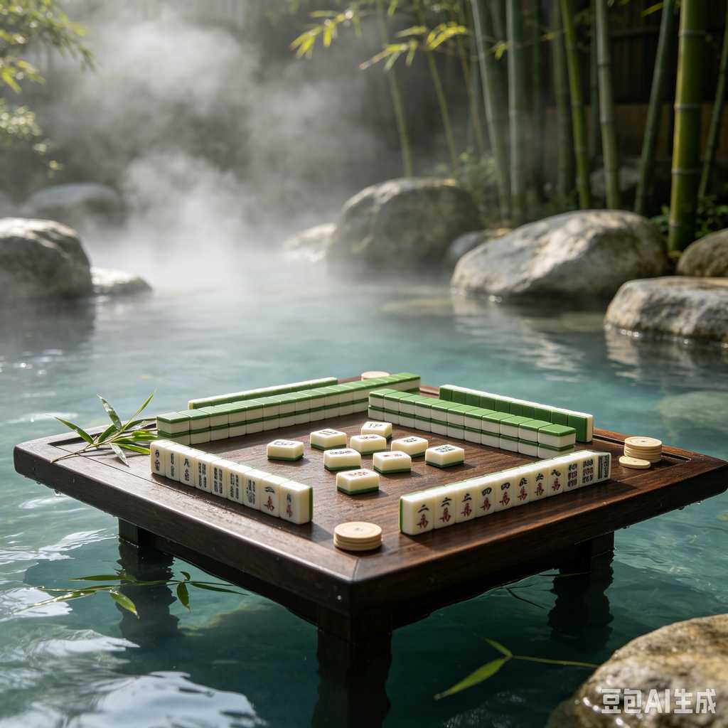 decorative text mahjong set
